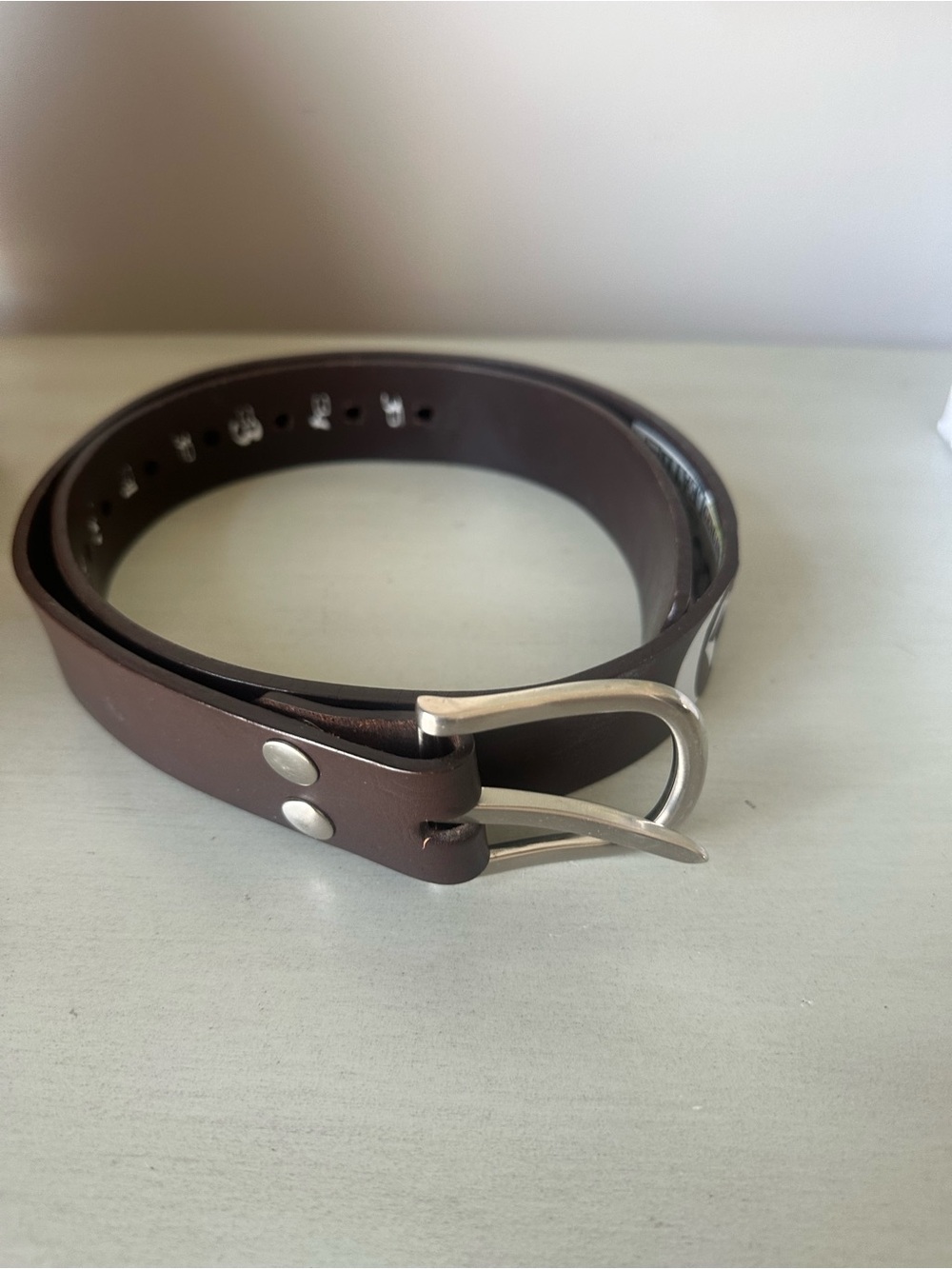 Volcom men’s adjustable size leather belt